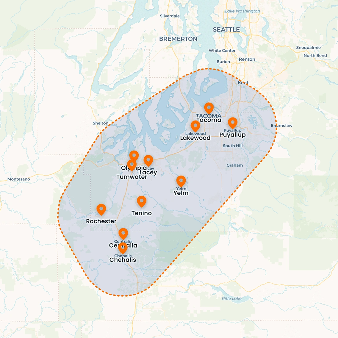 Service Area Map Image